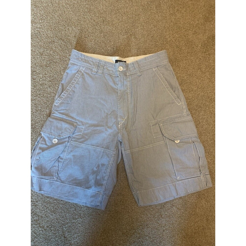 Polk Ralph Lauren Men’s Cargo Shorts Pinstripe 31 Chino 100% Cotton